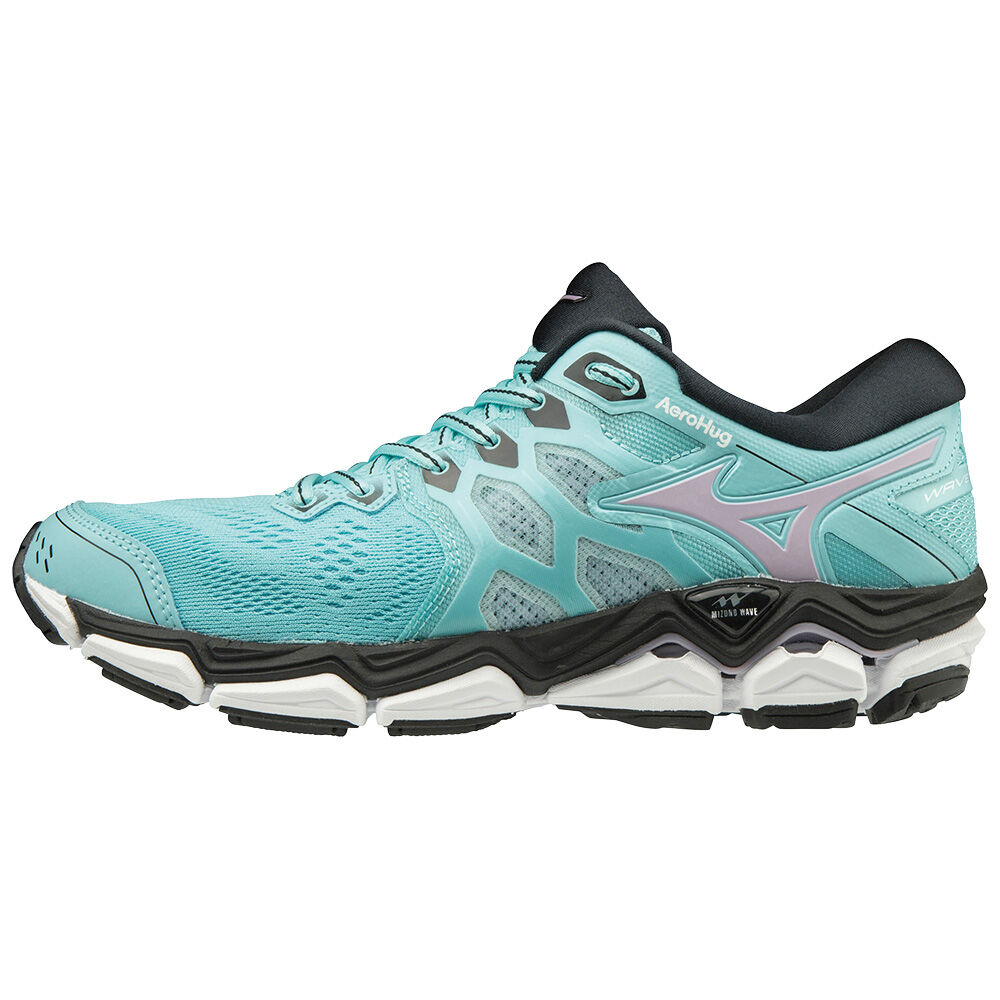 Damske Bezecke Topanky Mizuno WAVE HORIZON 3 Modre/Čierne Vypredaj HVIB49253
